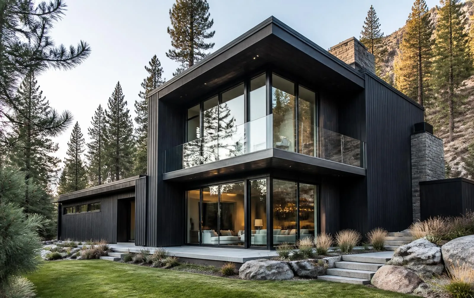 Design reference: frameless architectural glass system representative of Boulder, Colorado projects